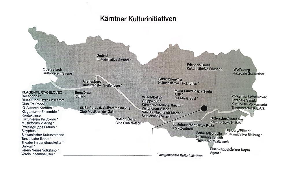 Basisdatenerhebung 1997 Kulturinitiativen Kärnten Koroska