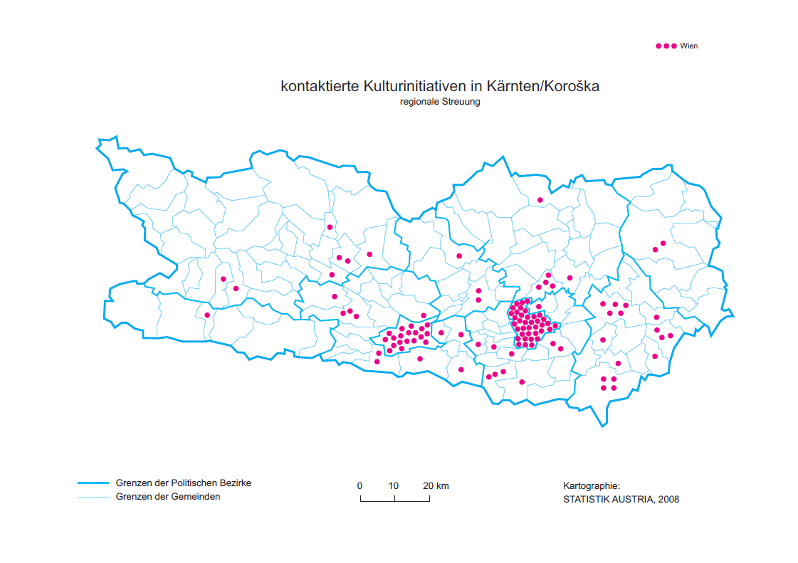 Basisdatenerhebung 2019 Kulturinitiativen in Kärnten Koroska