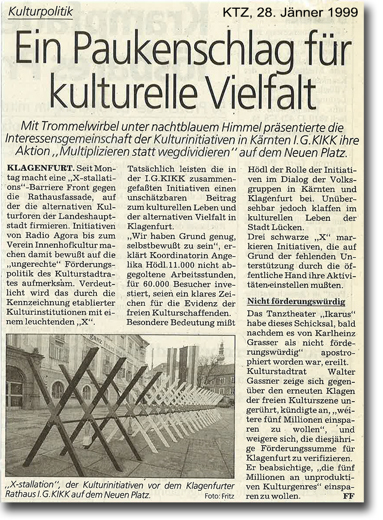KTZ Kulturpolitik Kärnten 1999