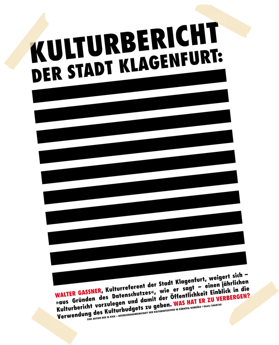 Forderung Kulturbericht Klagenfurt